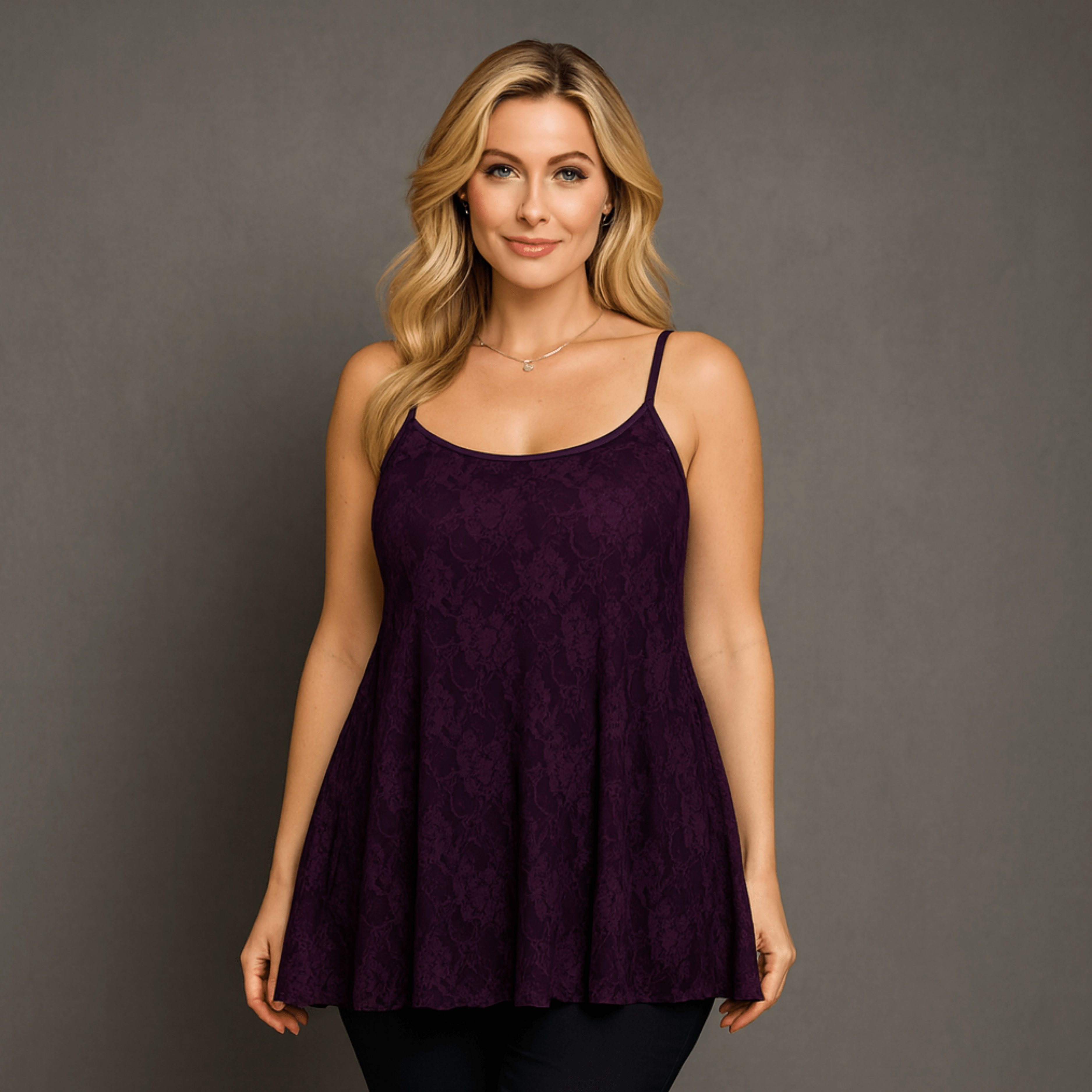 Strappy Lace Cami Top / Swing Vest - FullFab