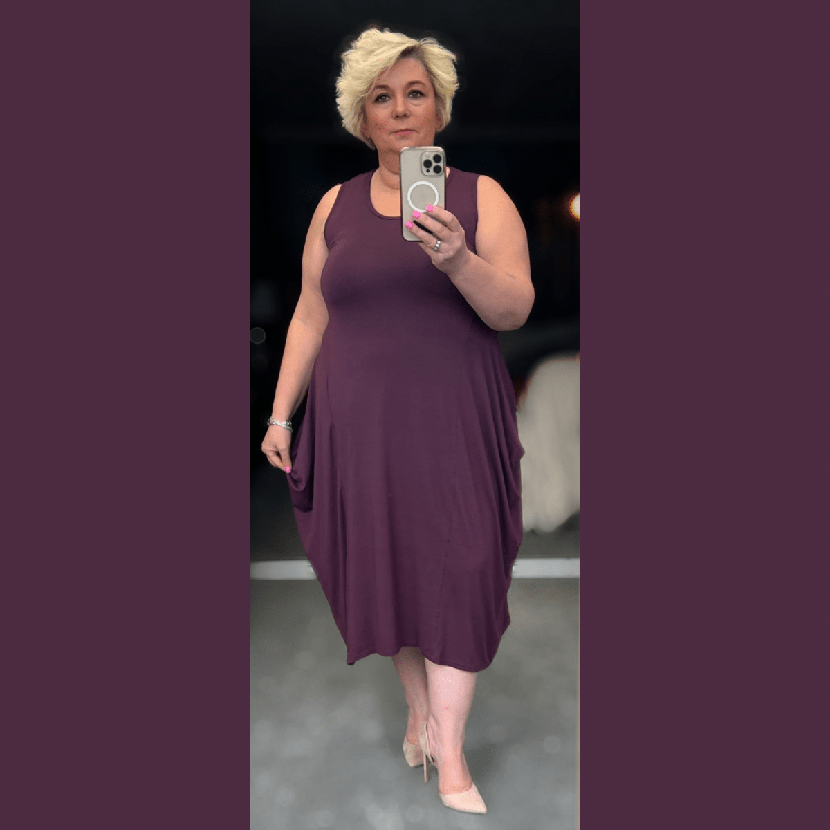 ROCKTHOSECURVES SLEEVELESS T-SHIRT DRESS SUMMER CASUAL STYLE - FullFab