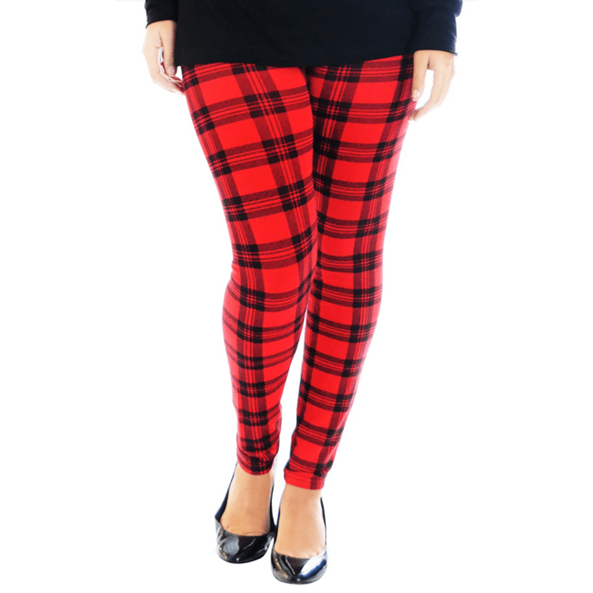 ROCKTHOSECURVES CLASSIC TARTAN HIGH RISE LEGGINGS - FullFab