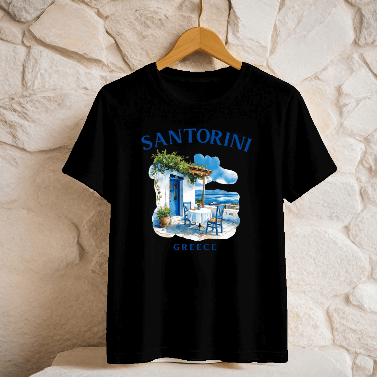 Santorini Premium Cotton T-shirt - FullFab
