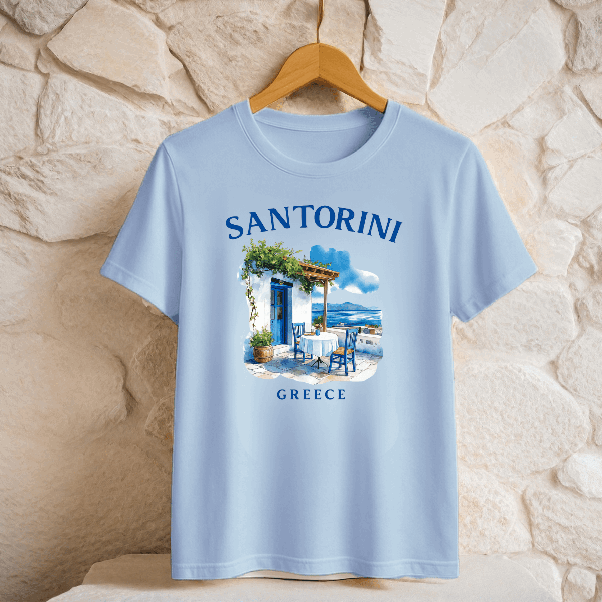 Santorini Premium Cotton T-shirt - FullFab