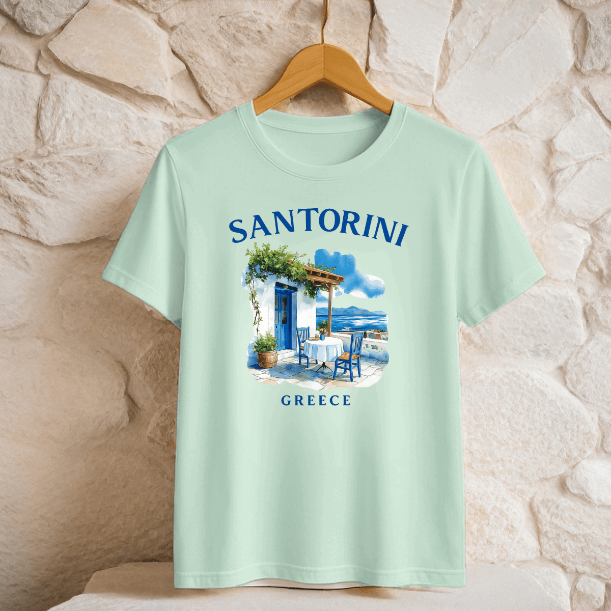 Santorini Premium Cotton T-shirt - FullFab