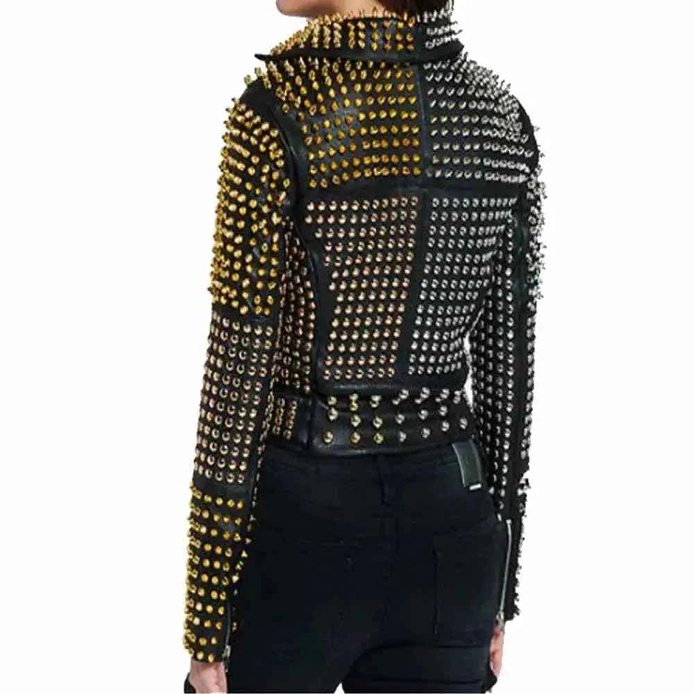 Women’s Studded Leather Jacket