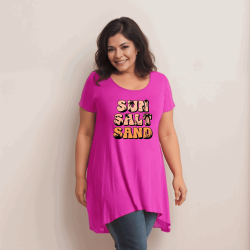 Sun Sand Salt Hanky Hem Swing Top - FullFab