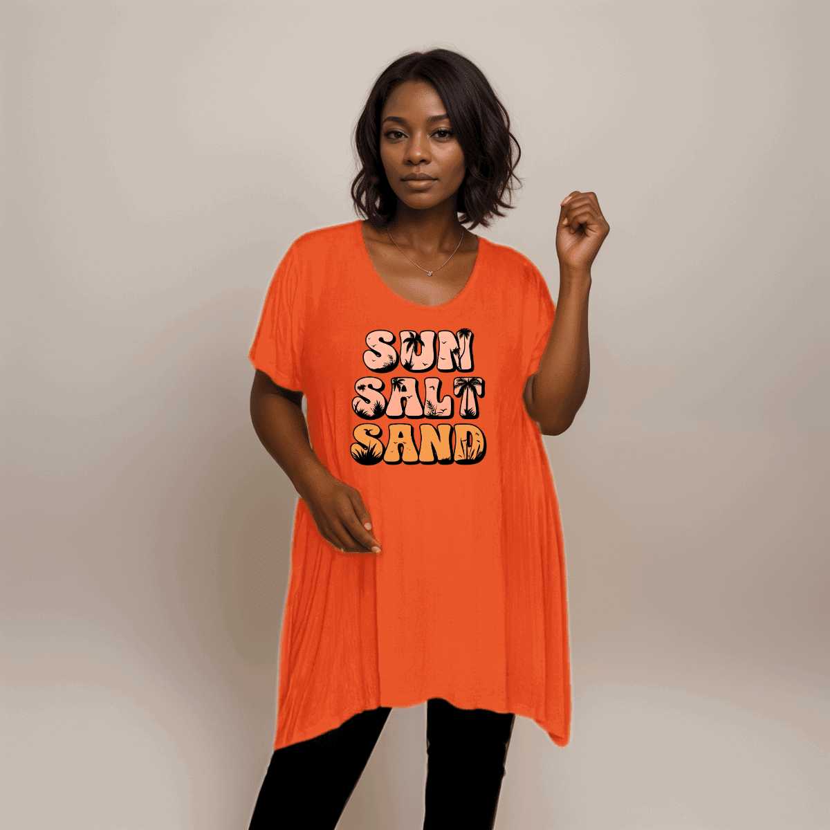 Sun Sand Salt Hanky Hem Swing Top - FullFab
