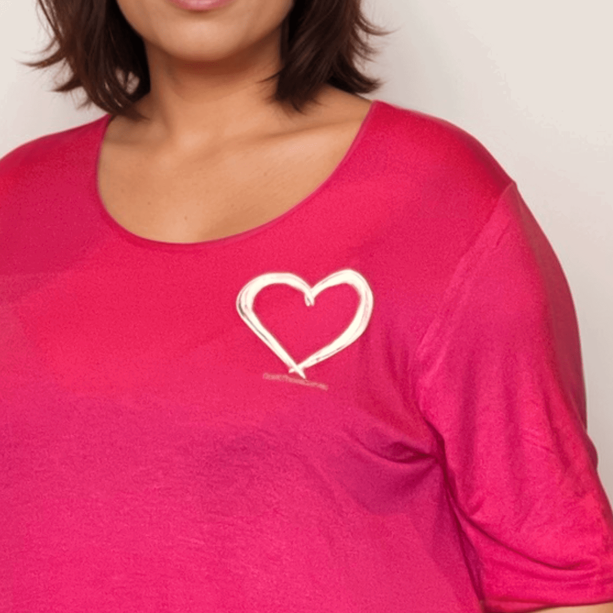 SWING TOP WITH HEART MOTIF - FullFab