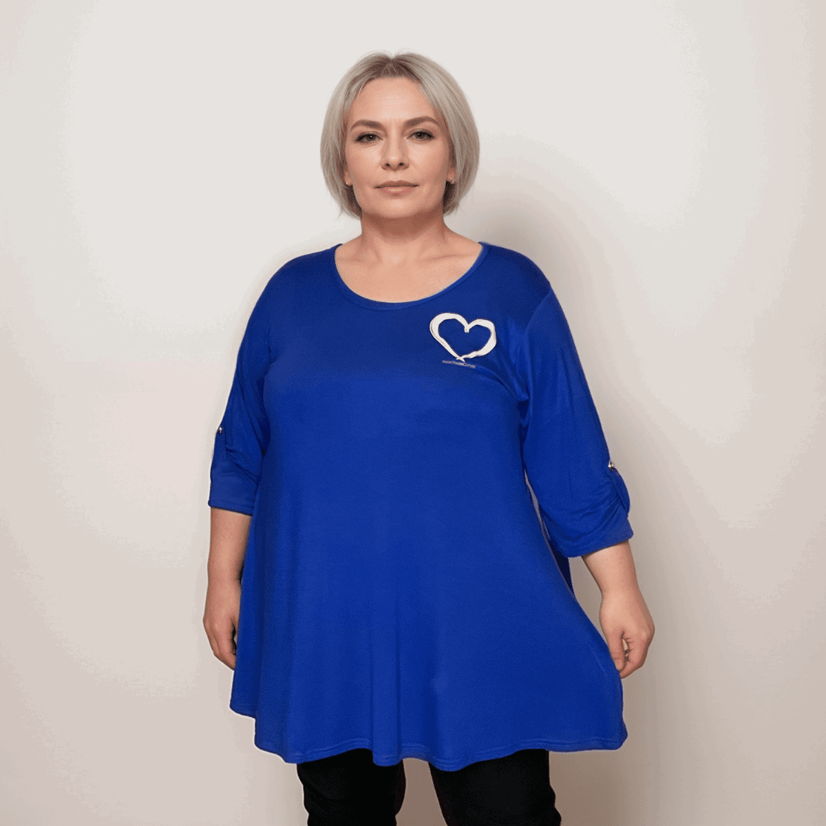 SWING TOP WITH HEART MOTIF - FullFab