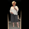 Polka Dot Elastic Waist Culottes - PLUS SIZE - FullFab